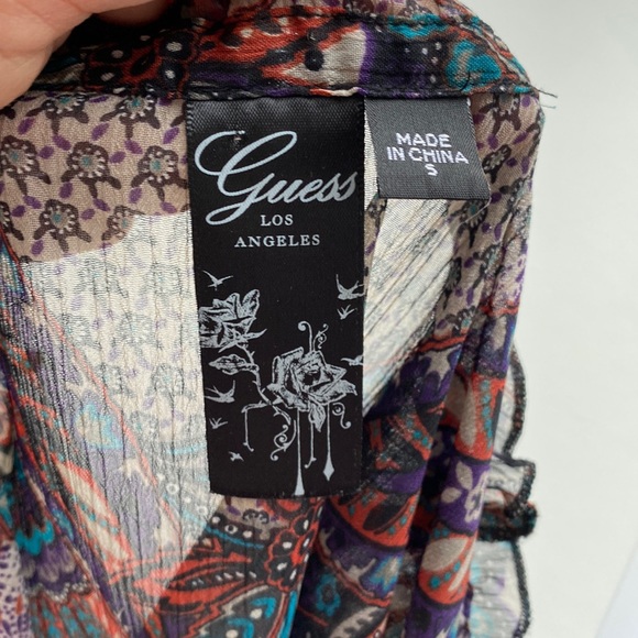 Guess sheer tunic cold shoulder - Picture 2 of 6